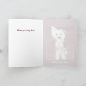 ハッピーバースデー中国の（犬） カード (内部)