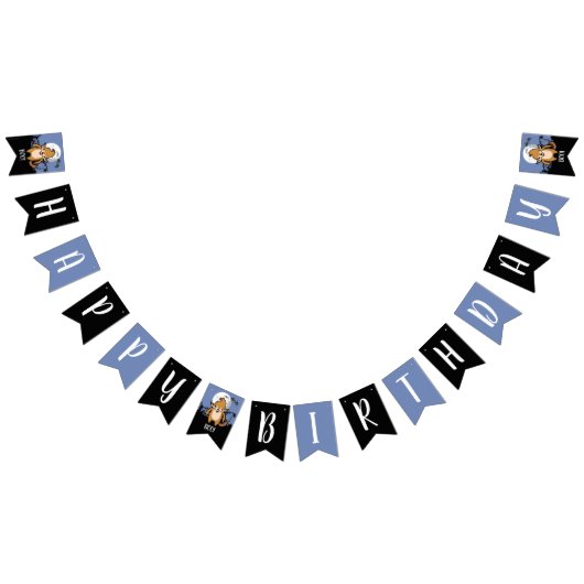 ハッピーバースデー人狼フルムーンとこうもり バンティングフラッグ (全)