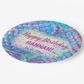 ハッピーバースデー人魚 ペーパープレート (アングル)