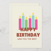 ハッピーバースデー付きカード シーズンカード (正面/裏面)