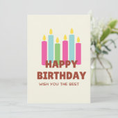 ハッピーバースデー付きカード シーズンカード (スタンド正面)