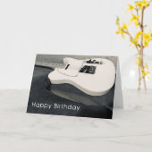 ハッピーバースデー付きギターカード カード (黄色い花)