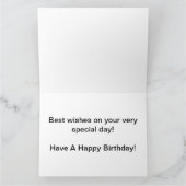 ハッピーバースデー付き風船カード カード (内部)