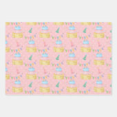 ハッピーバースデー任意の人の包装紙シート ラッピングペーパーシート (正面3)