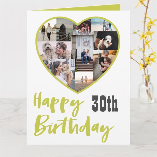 ハッピーバースデー任意の年齢数々のの丁合挨拶 カード (黄色い花)