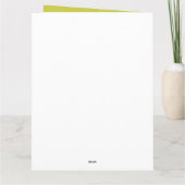 ハッピーバースデー任意の年齢数々のの丁合挨拶 カード (裏面)