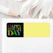 ハッピーバースデー住所 シール (インサイチュ)
