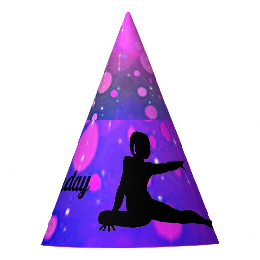 ハッピーバースデー体操パーソナライズされたパーティー帽子 パーティーハット (正面)