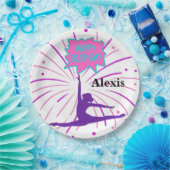 ハッピーバースデー体操パーソナライズされた紙プラット ペーパープレート (パーティー)