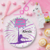 ハッピーバースデー体操パーソナライズされた紙プラット ペーパープレート (パーティー)