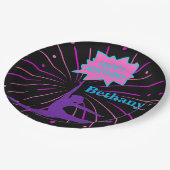 ハッピーバースデー体操パーソナライズされた ペーパープレート (アングル)