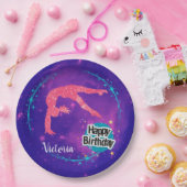 ハッピーバースデー体操銀河系転倒 ペーパープレート (パーティー)