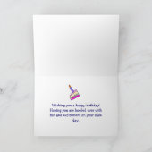 ハッピーバースデー保オン転がのボーリングテーマ カード (内部)