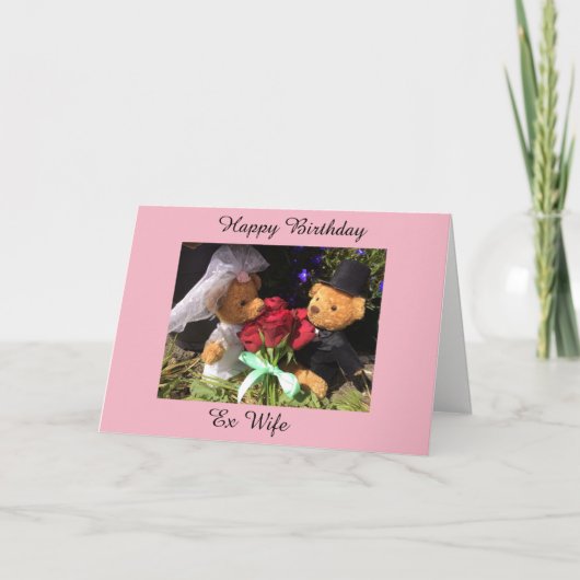 ハッピーバースデー元妻カード カード (正面)