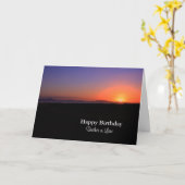 ハッピーバースデー兄弟 カード (黄色い花)