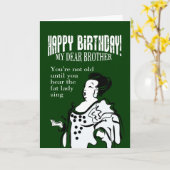 ハッピーバースデー兄弟 カード (黄色い花)