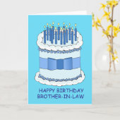 ハッピーバースデー兄弟 カード (黄色い花)