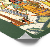 ハッピーバースデー先住民アメリカンウーマン刺繍 ポスター (角)