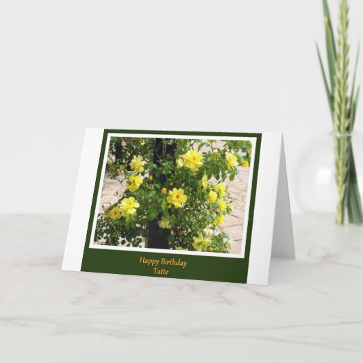 ハッピーバースデー入れ墨 カード (正面)