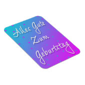 ハッピーバースデー入力ドイツの柔軟なフォトマグネット マグネット (右側)