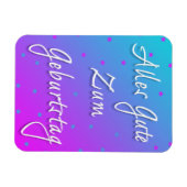 ハッピーバースデー入力ドイツの柔軟なフォトマグネット マグネット (横)