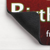 ハッピーバースデー全米ビッグレッド マウスパッド (コーナー)