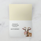 ハッピーバースデー公式に古いヤギ私たちは愛 カード (内部)