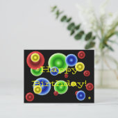 ハッピーバースデー円 ポストカード (スタンド正面)