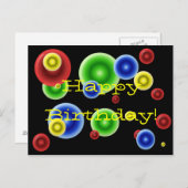 ハッピーバースデー円 ポストカード (正面/裏面)