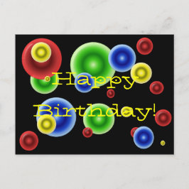 ハッピーバースデー円 ポストカード