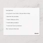 ハッピーバースデー写パーソナライズされた真 ポストカード (裏面)