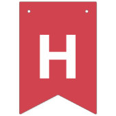 ハッピーバースデー写真カラフル時代 バンティングフラッグ (第1の旗)