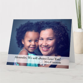 ハッピーバースデー写真ファミリーマママビックパーソナライズ カード