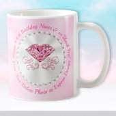 ハッピーバースデー写真マグカップ、任意の年または大事な行事、 コーヒーマグカップ