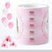 ハッピーバースデー写真マグカップ、任意の年または大事な行事、 コーヒーマグカップ