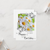 ハッピーバースデー写真 カード (正面/裏面インサイチュ)