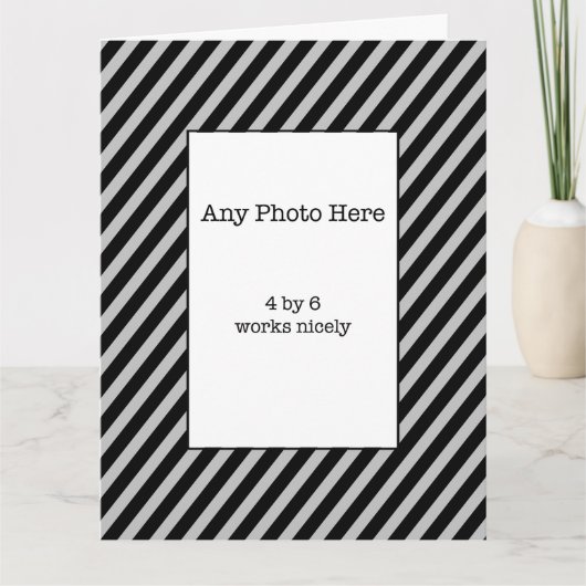 ハッピーバースデー写真 カード (正面)