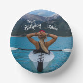 ハッピーバースデー写真 ペーパーボウル (正面)