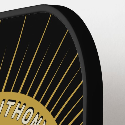 ハッピーバースデー写真Him彼女のパーソナライエレガントズ ピックルボールラケット (左詳細)