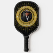 ハッピーバースデー写真Him彼女のパーソナライエレガントズ ピックルボールラケット (裏面)