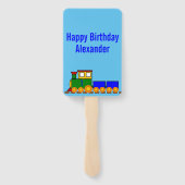 ハッピーバースデー列車と名前 ハンドファン (裏面)