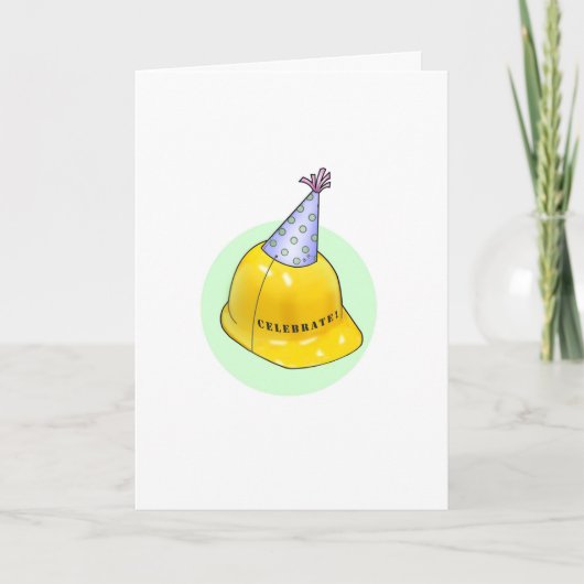 ハッピーバースデー労働者に対する建築 カード (正面)