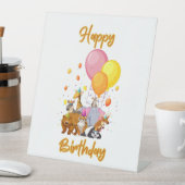 ハッピーバースデー動物収集台座標識 台座サイン (インサイチュ)