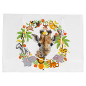 ハッピーバースデー動物大抱き枕 ラージペーパーバッグ (裏面)