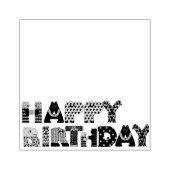ハッピーバースデー動物文字 ラバースタンプ (インプリント)
