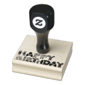 ハッピーバースデー動物文字 ラバースタンプ (スタンプ)