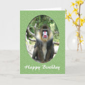 ハッピーバースデー動物用カード カード (黄色い花)