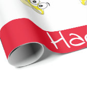 ハッピーバースデー包装紙アフリカンボーイキノコ ラッピングペーパー (ロールコーナー)