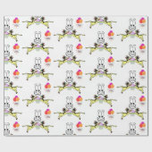 ハッピーバースデー包装紙カウカップケーキ ラッピングペーパー (フラット)