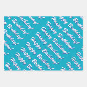 ハッピーバースデー包装紙 ラッピングペーパーシート (正面3)